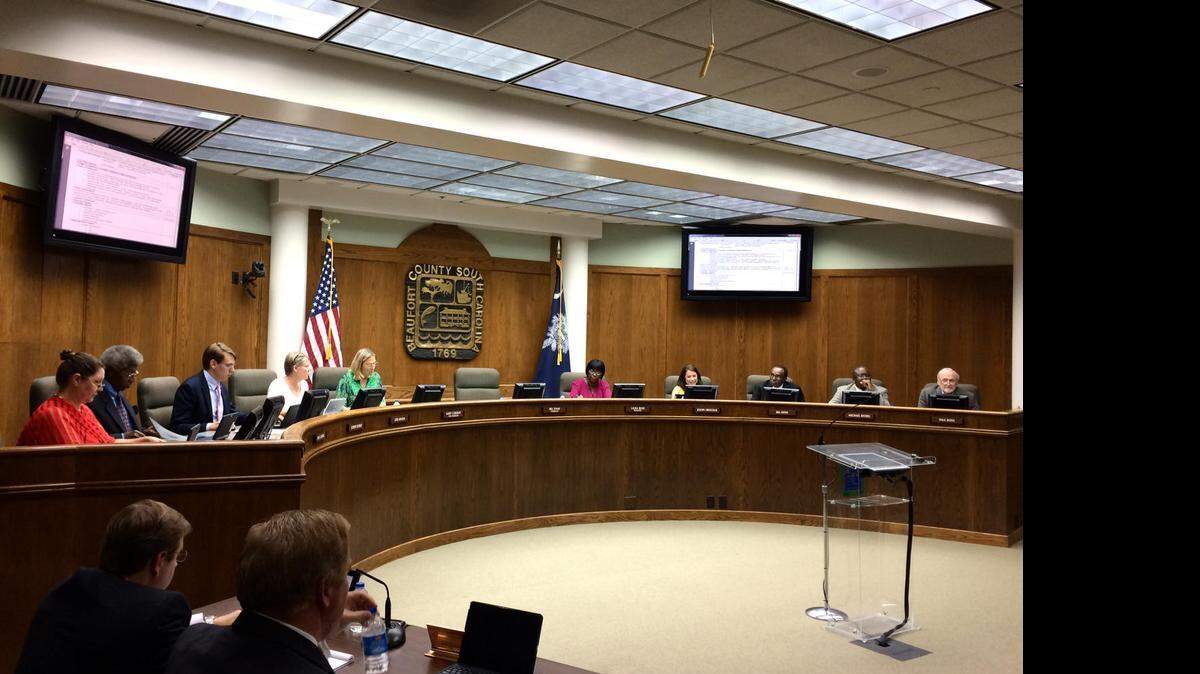 Beaufort County School Board chairman Bill Evans is the only member absent from an Oct. 6, 2015, school board meeting in Beaufort. Among agenda items: A call for Evans to step down as chairman over his handling of potential nepotism involved in the hiring of superintendent Jeff Moss' wife to a lucrative position in the district office.