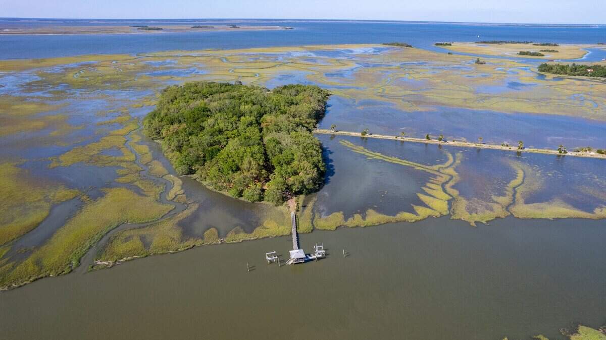 101 Kingston Key Drive on St. Helena Island offers a 12-acre island property, listed at $2.95 million.