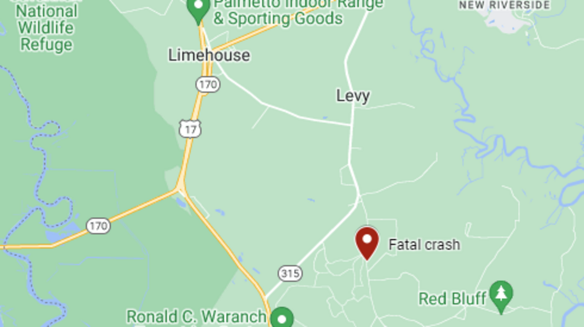 Monday evening’s fatal crash took place on Bellinger Hill Road, located about a mile east of Hardeeville town limits.