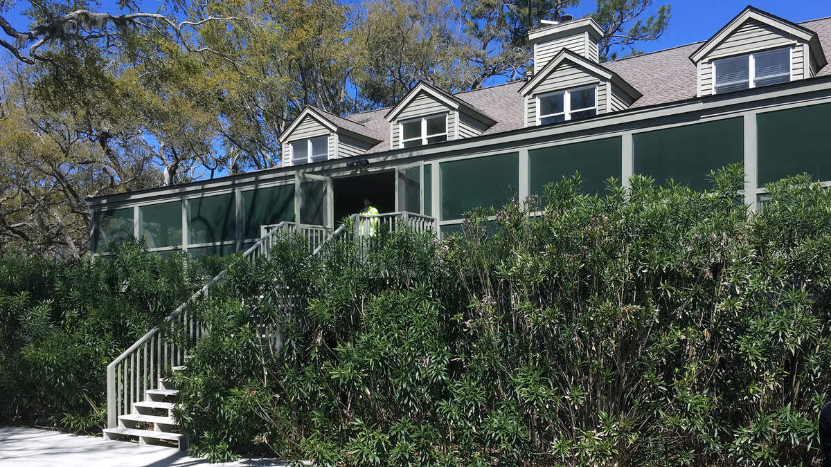 This St. Phillips island beach house was formerly owned by Ted Turner.