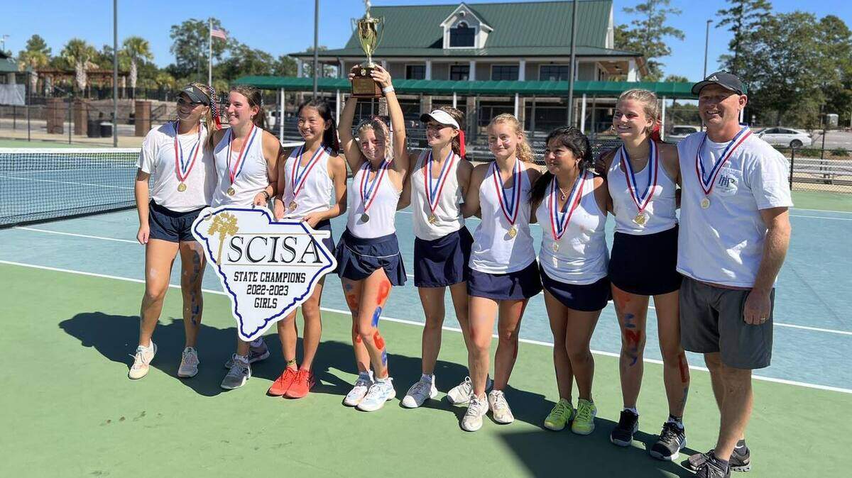 Hilton Head Prep girls tennis team won the 2022 SCISA 3A championship on Saturday, Oct. 15, 2022.