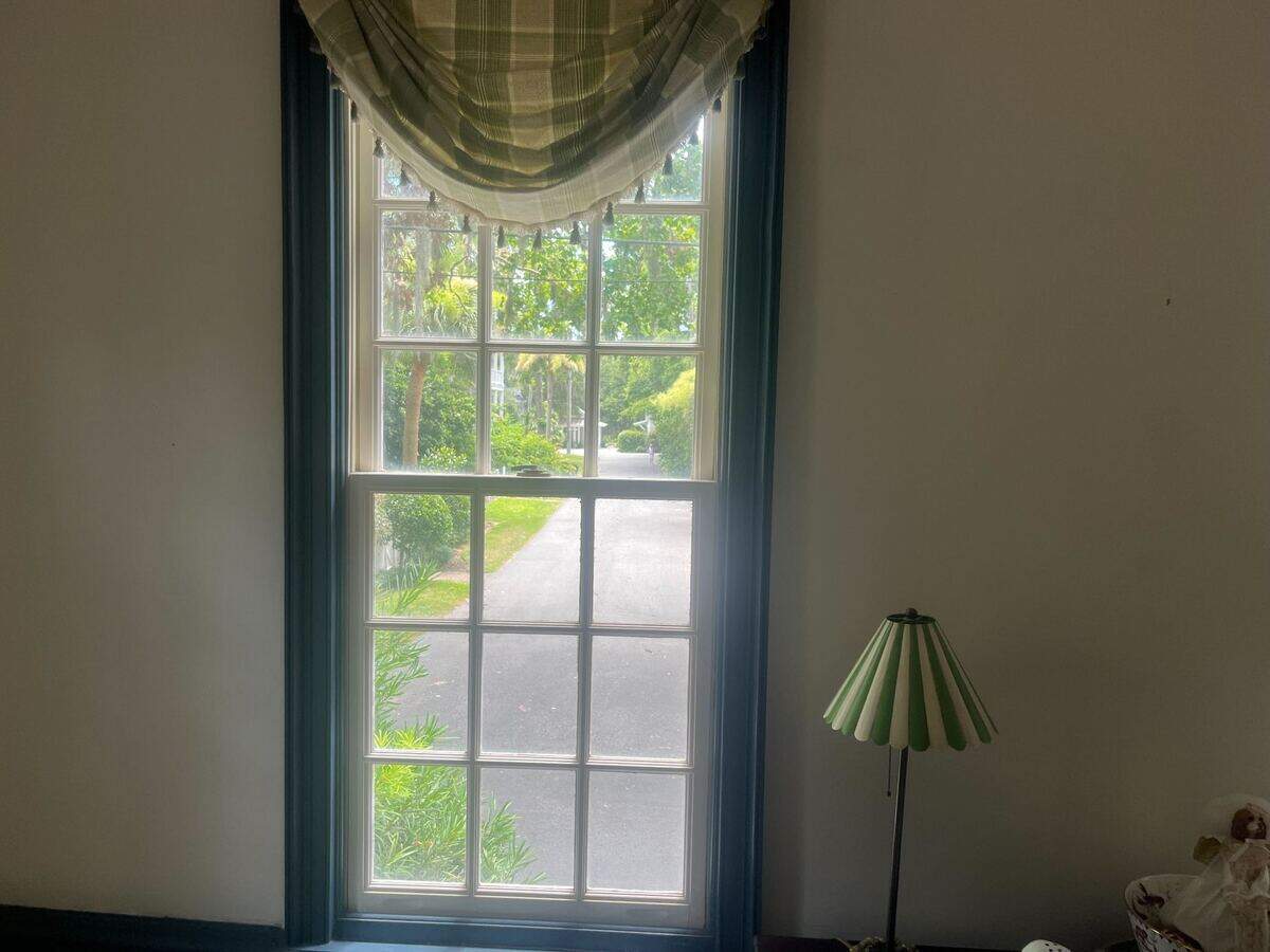 The tall narrow windows are one of the unique features of the home at 414 New Street, which is one of the oldest in Beaufort.