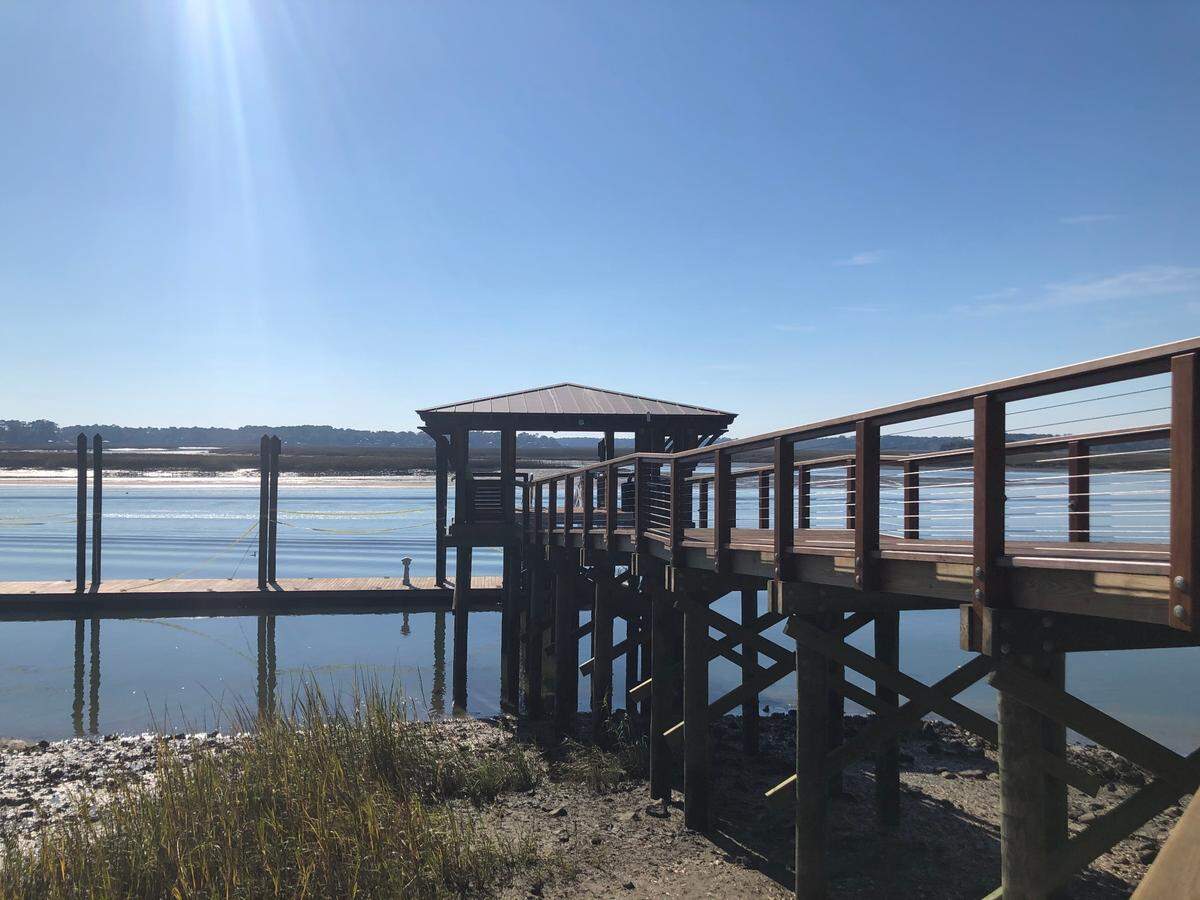 A view of construction on the Calhoun Street Public Dock on Dec. 11, 2020.