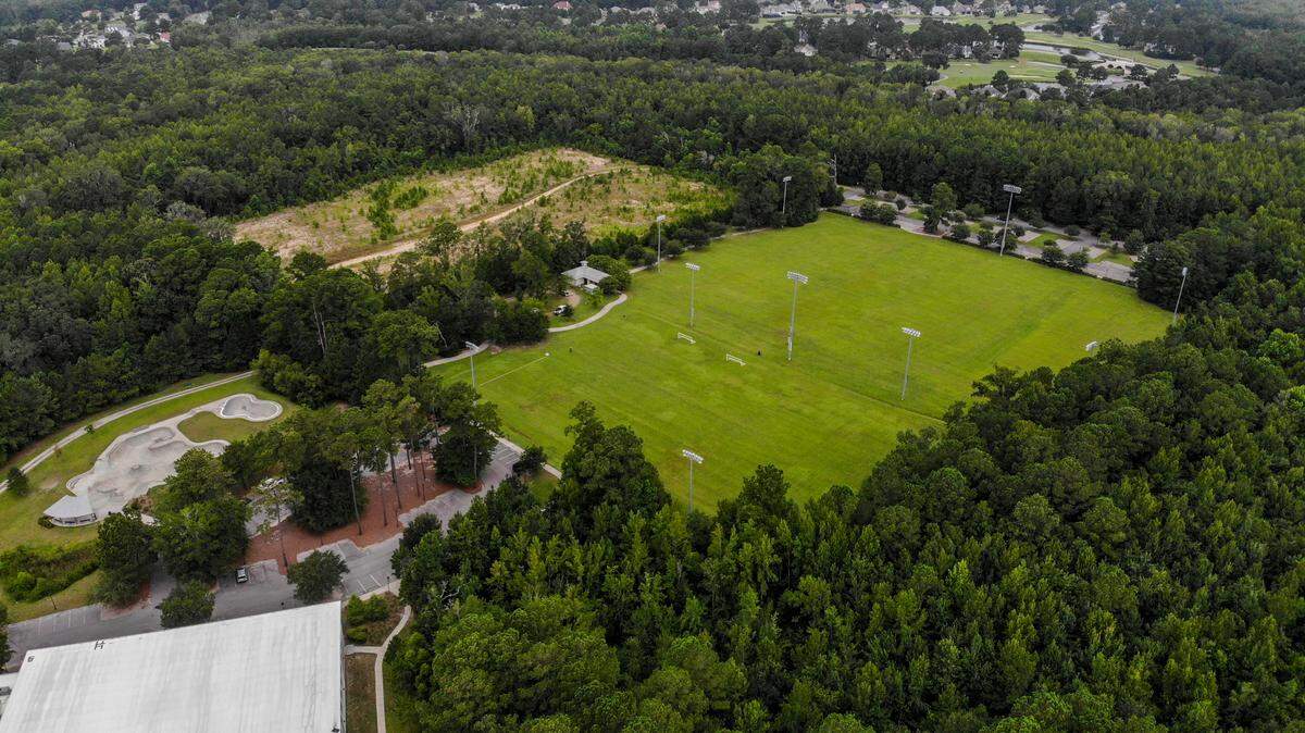 Plans for the Buckwalter Recreation Center in 2001 called for six soccer fields, three of which are pictured here as seen on Thursday, Aug. 11, 2022 that is located along Buckwalter Parkway in Bluffton. Wetlands are now scaling back development to a total of five soccer fields and the elimination of a dog park proposed for the Beaufort County park.