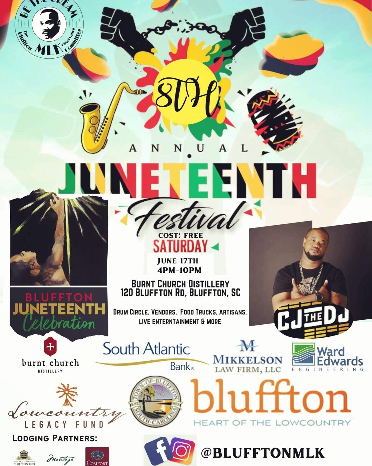 The poster for day two of the town’s Juneteenth Festival