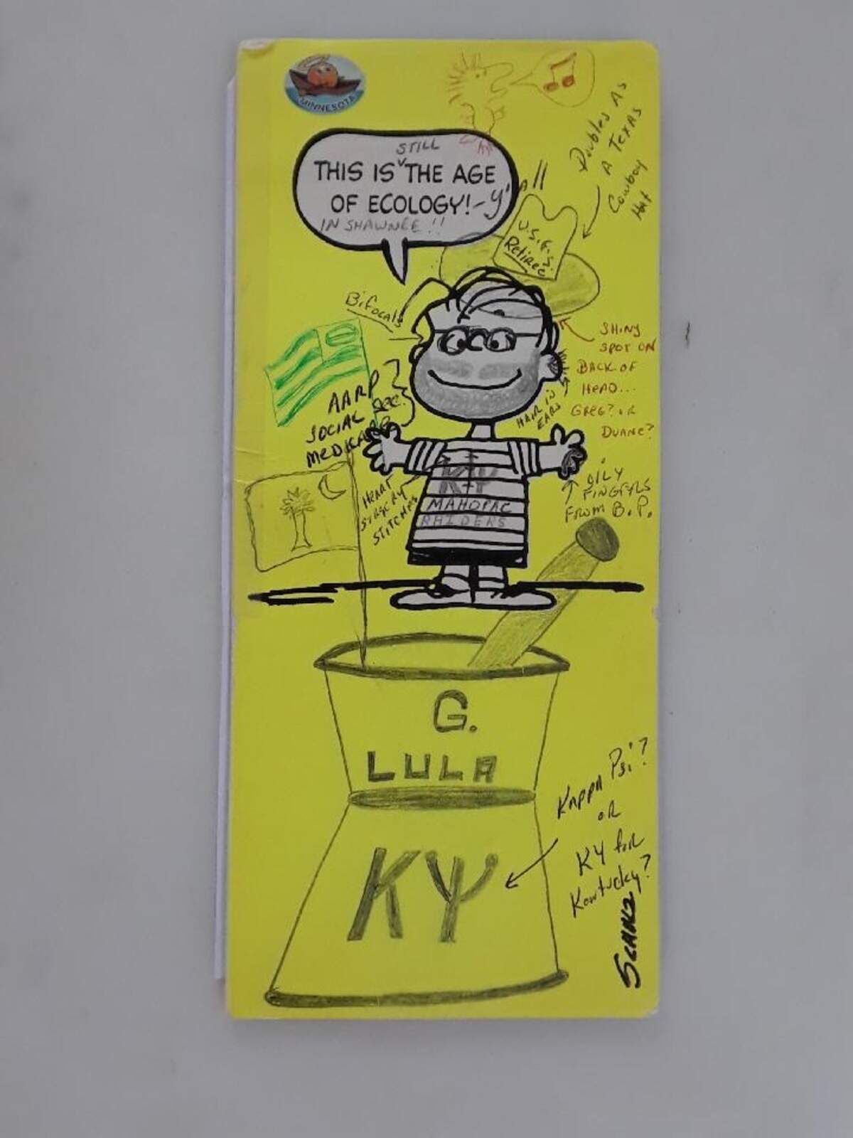 Brothers Greg and Duane Lula have been exchanging the same Charlie Brown birthday card for almost five decades. They add new notes, doodles, and the date every year.