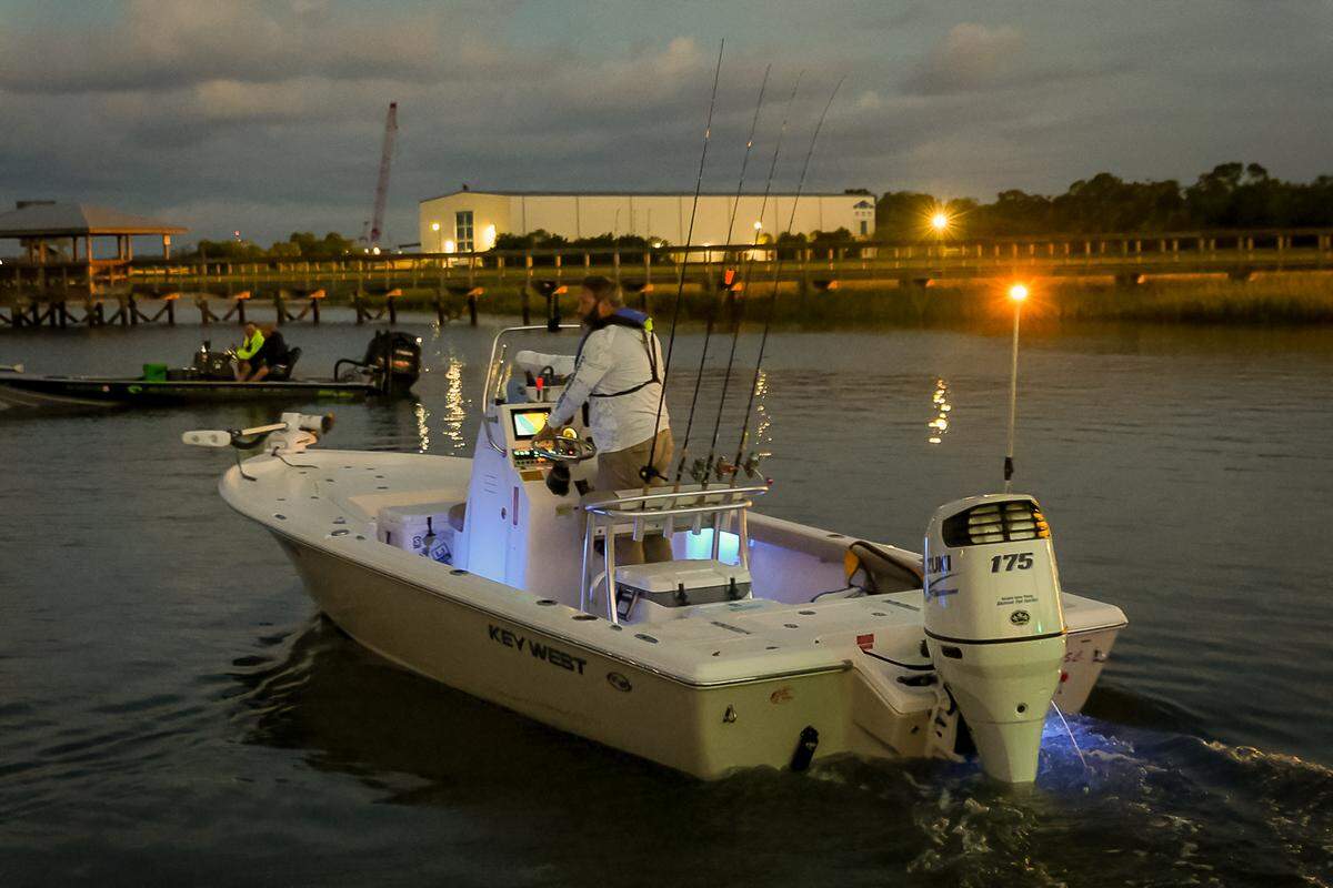 Fishermen head out on Battery Creek in search of redfish, also known as spottail bass, at the start of the 2023 Southern Redfish Cup in Port Royal. This year’s tournament is Saturday. “It’s a one-day shoot-out,” says tournament director Chris Condon.