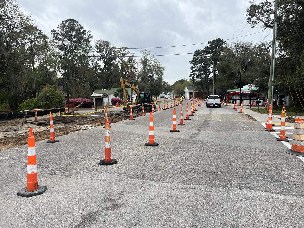 Long-awaited improvements on Paris Avenue in Port Royal began Monday when Joco Construction began tearing up the road. Traffic will continue along the town’s main street throughout the 180 days of construction, and businesses will remain open.