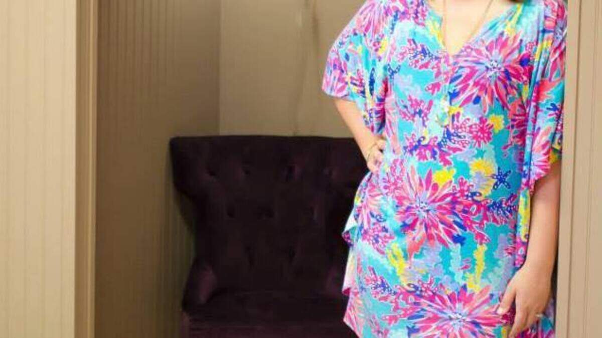 Amy Lane of Beaufort, a self-described Lilly Girl, was able to score five Lilly For Target items on Target's website early Sunday morning. Here she is wearing a Lilly Pulitzer Stephani dress in Trippin and Sippin, not from the Target line.