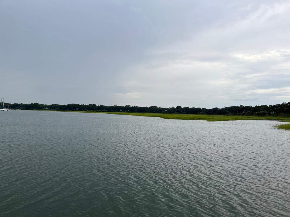 The Beaufort River just west of the existing marina. Some residents are concerned a proposed expansion of the marina could diminish the views.