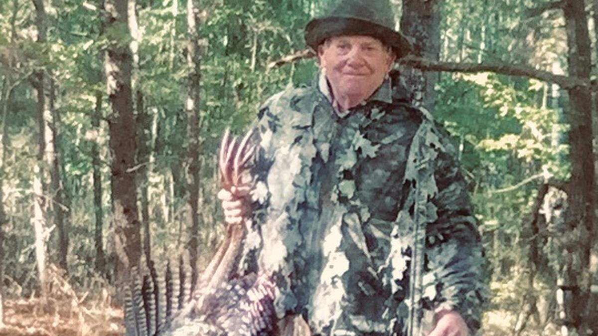 David Donnell and a nice gobbler, a good example of the value of foraging that the pandemic is teaching us.