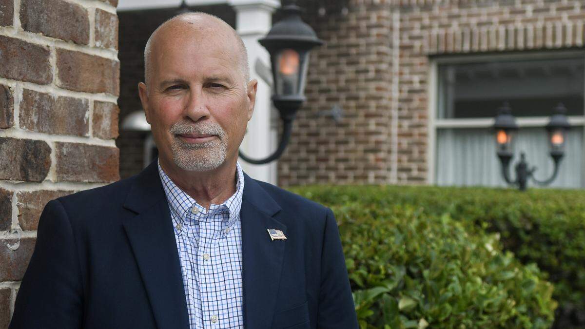 Candidate for Beaufort County Sheriff JoJo Woodward is photographed on May 26, 2026, in Bluffton. Woodward is running against Doug Seifert, both Republican candidates in the June 9 statewide primary. The winner will be the party’s candidate on election day, Nov. 3.