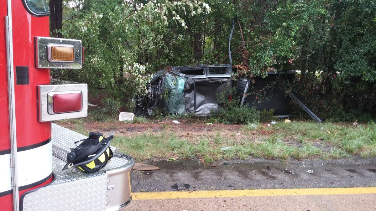 A Hardeeville Fire Department crew responded to this fatal wreck on Interstate 95 in Jasper County on Sept. 15, 2014