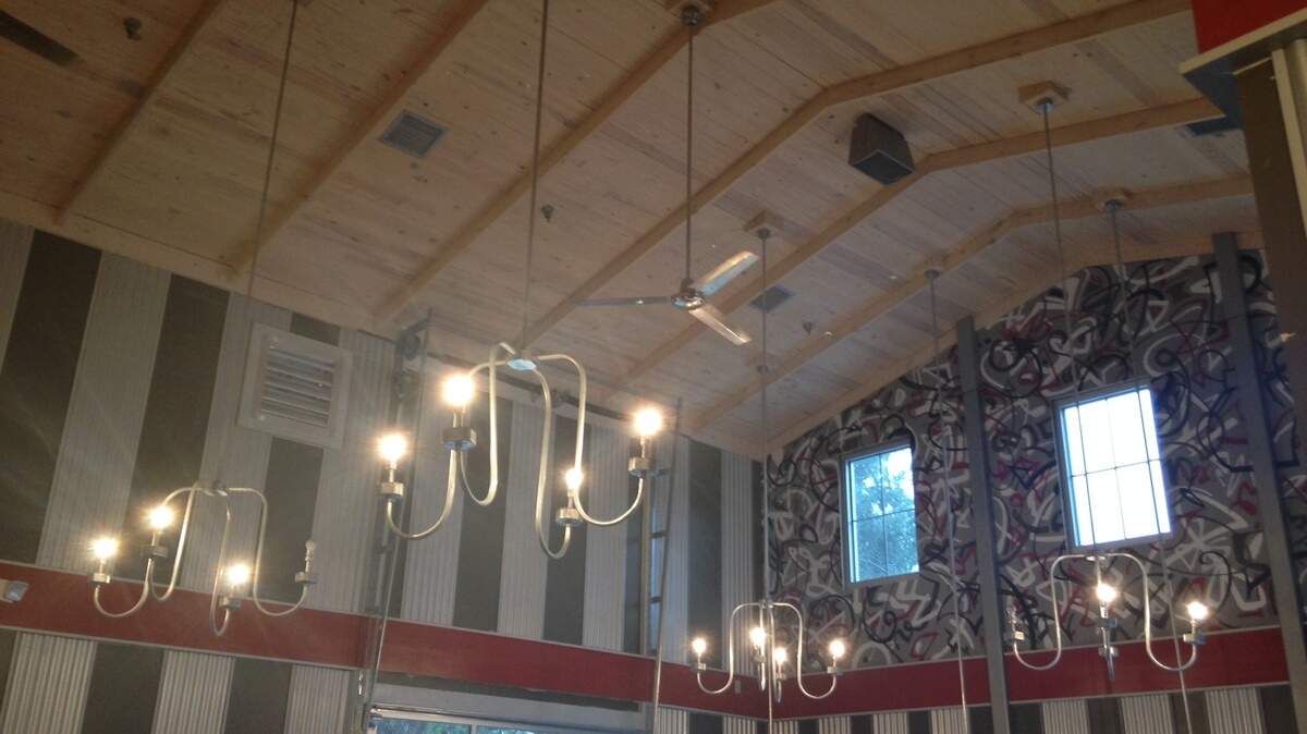 The interior of Fat Patties in Bluffton.