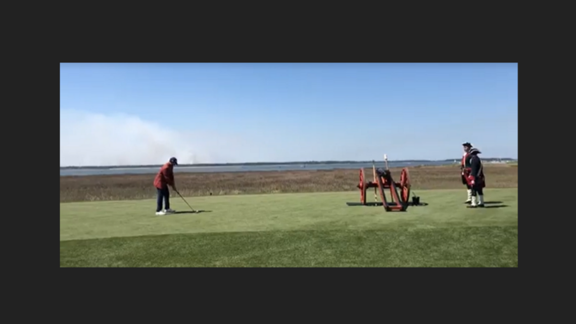What’s that smoke you can see from the RBC Heritage golf course and Harbour Town?