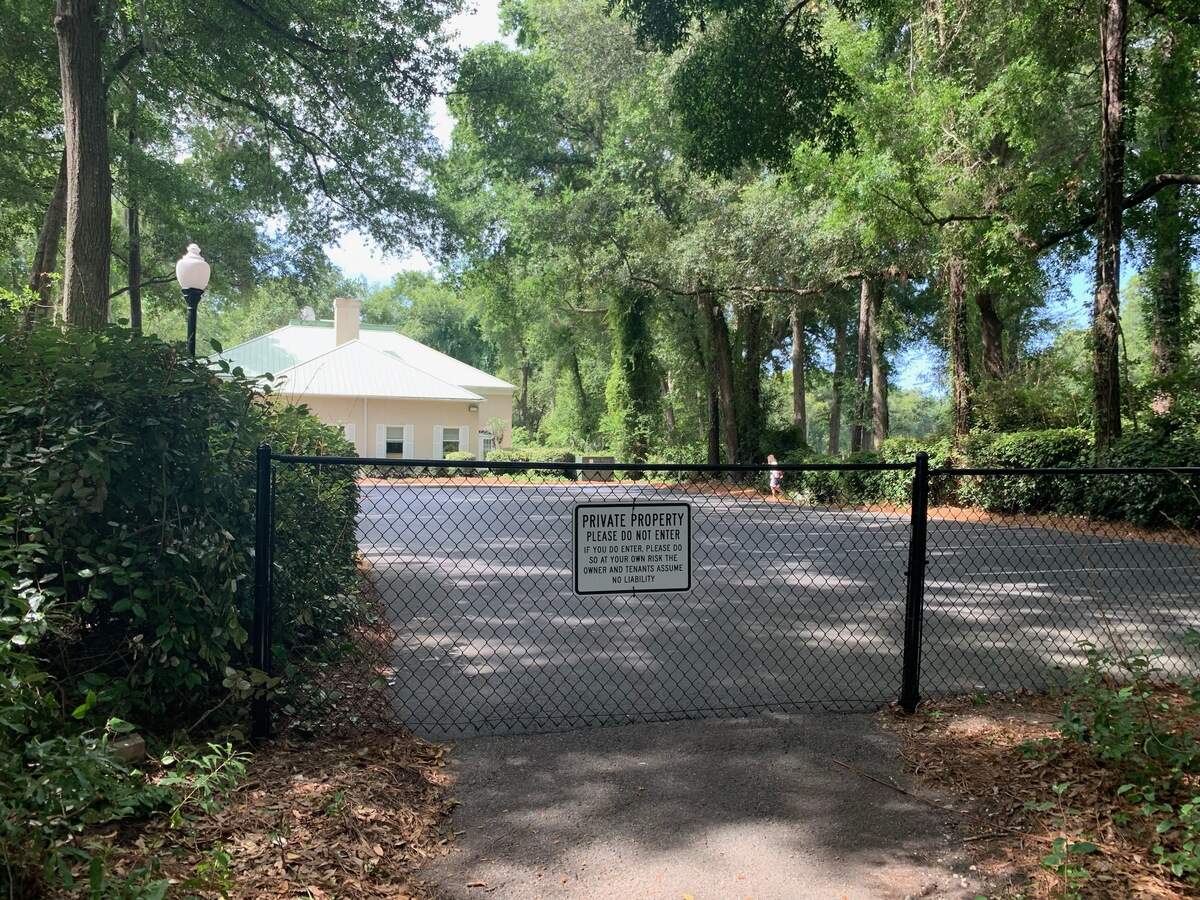 A fence blocking bike traffic near the entrance to Hilton Head Plantation was put up around July 3, 2019. A property owners association near the pathway put up the fence to avoid liability since it empties into a parking lot.