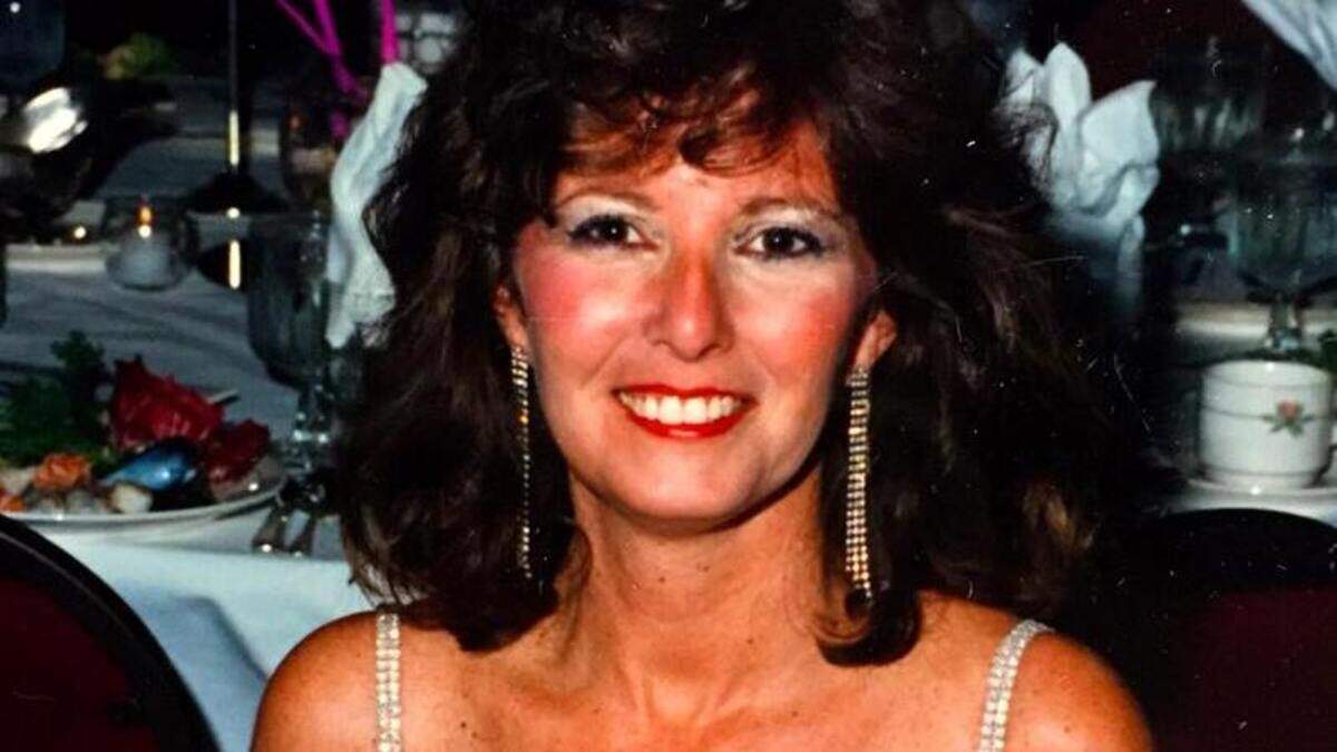 Debra Emerick Philips at a chamber of commerce ball on Hilton Head Island in the 1980s.