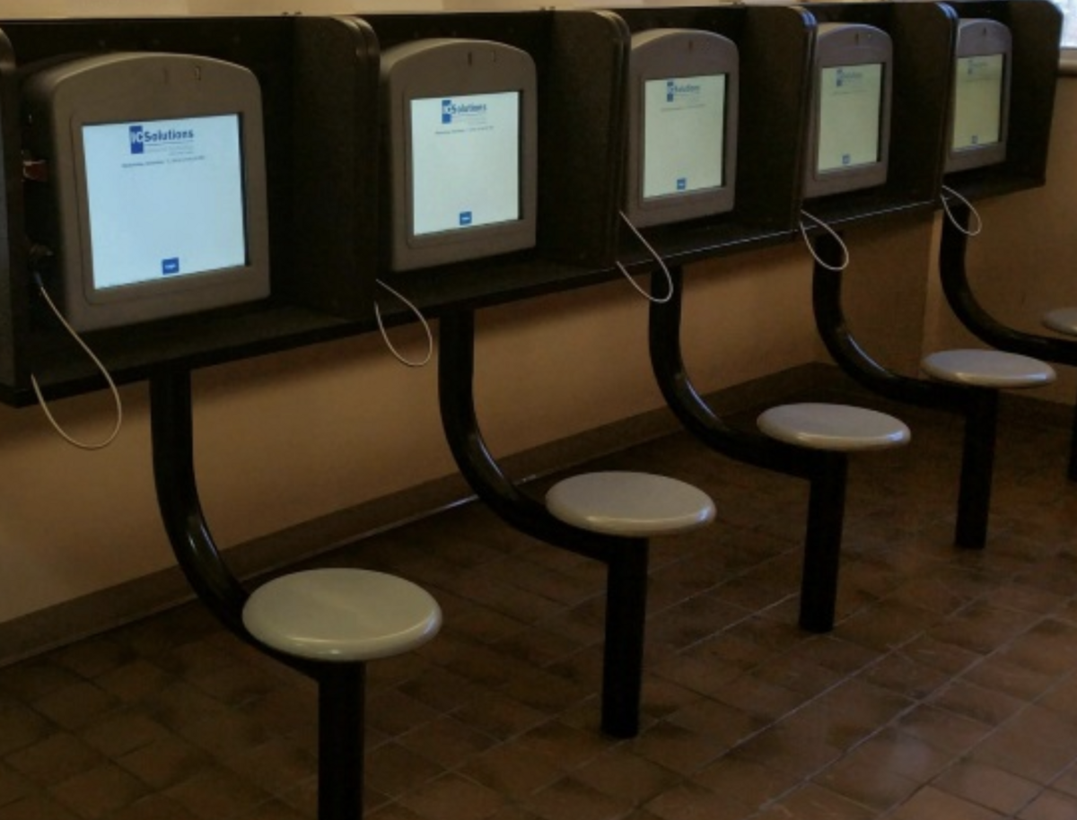 The Beaufort County Detention Center is one of about 200 jails and law enforcement agencies across the U.S. that contracts with ICSolutions for inmate video conferencing, collect calls and mail services. For locals without internet access, the detention center has built-in screens for video calls.