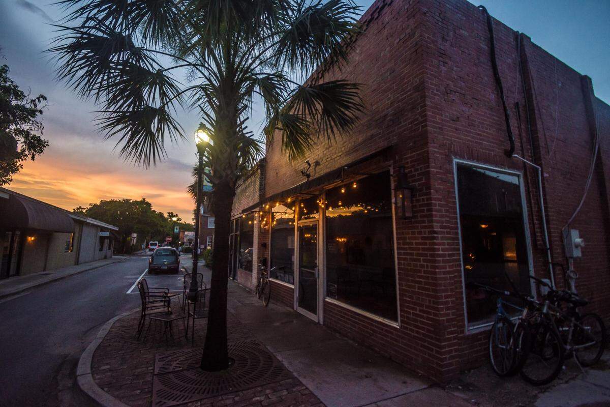 An exterior view of Old Bull Tavern in Beaufort, SC. The restaurant is located at 205 West Street and is open Tuesday through Saturday for dinner beginning at 5 p.m.