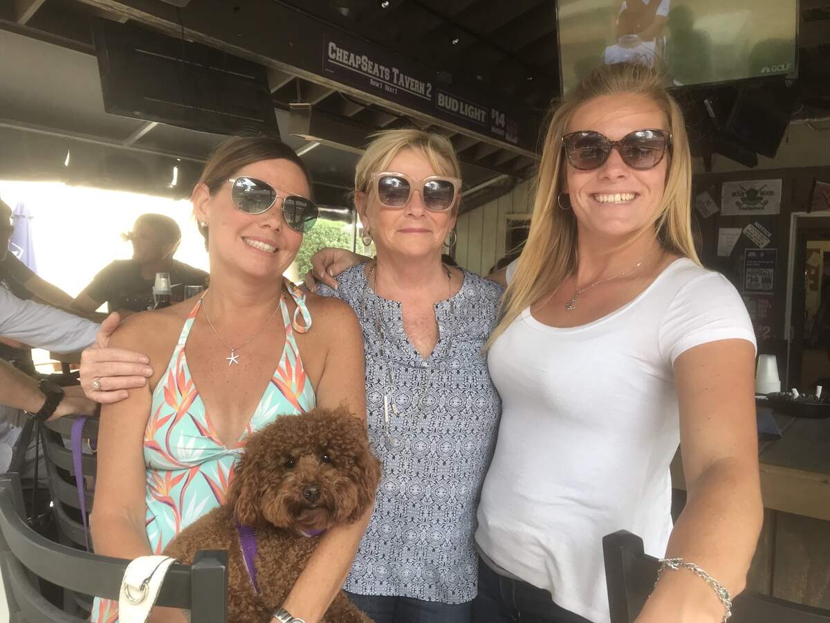 Shea Taff, Connie Dolan and Erica James pose for a picture at Cheap Seats Tavern 2 on Friday, Sept. 14, 2018, in Bluffton, S.C.