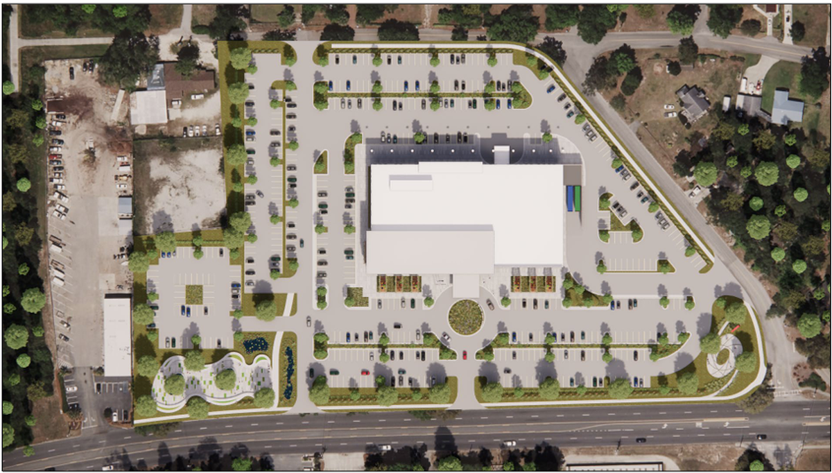 This is the concept drawing for a new clinic off of Ribaut Road in Port Royal. 