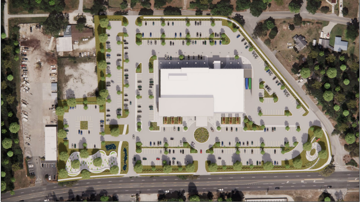 This is the concept drawing for a new clinic off of Ribaut Road in Port Royal if the site is chosen.