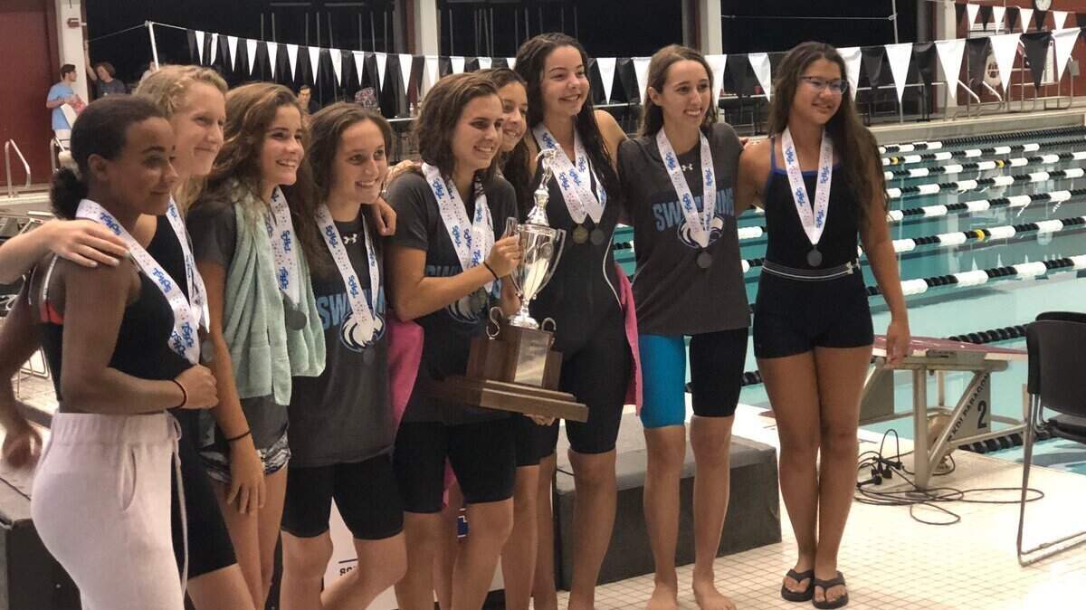 The Hilton Head Island girls finished second at the Class 4A state swimming championships Friday, Oct. 5, 2018.