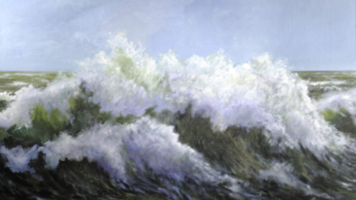 A new exhibit -- "Water and Woods" -- will feature the work of Lowcountry painter Tom VanSteenbergh. Shown is "Ocean Waves".