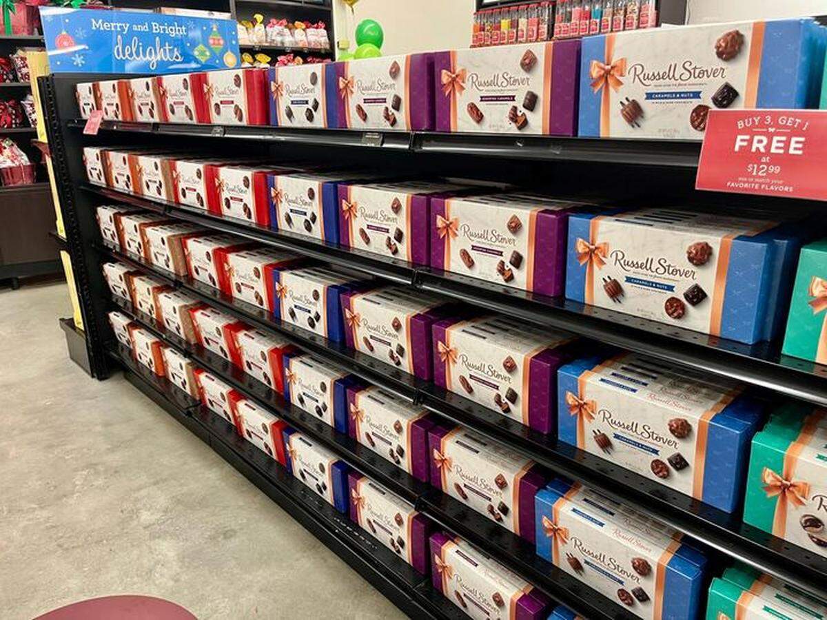 Russell Stover offers traditional chocolate boxes, gift baskets, seasonal favorites and a rotating assortment of specialty items.