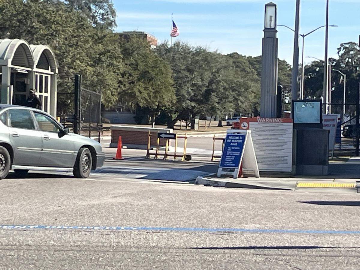 The entrance to the Naval Hospital Beaufort is pictured the morning of Jan. 29, 2026. Residents may notice law enforcement activity at the Port Royal facility due to an active shooter exercise taking place.