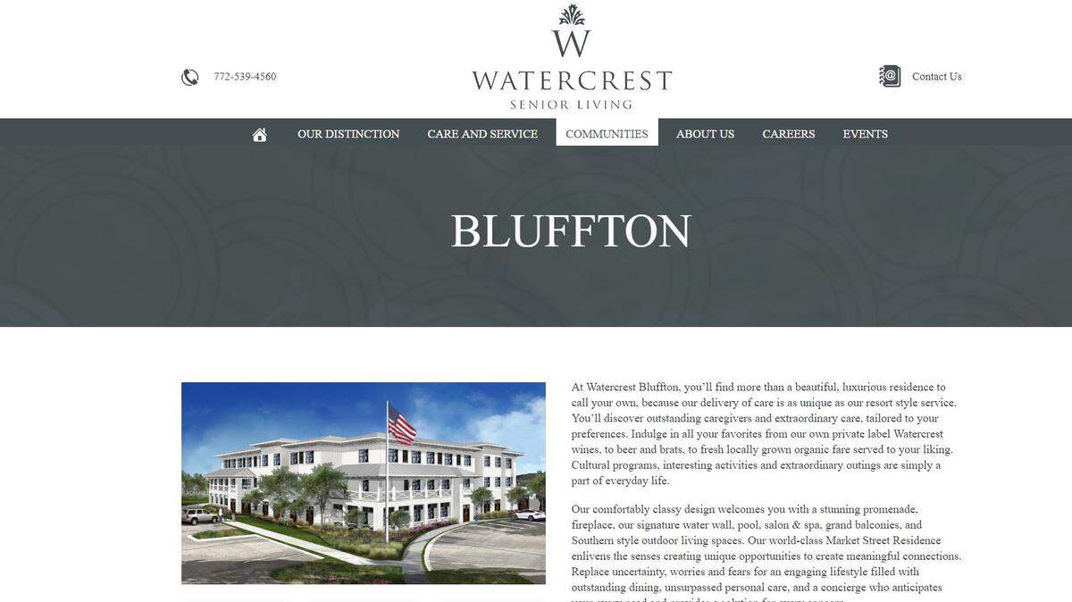 Watercrest Senior Living has applied with the Town of Bluffton to build a senior care facility along Buckwalter Parkway within Washington Square.