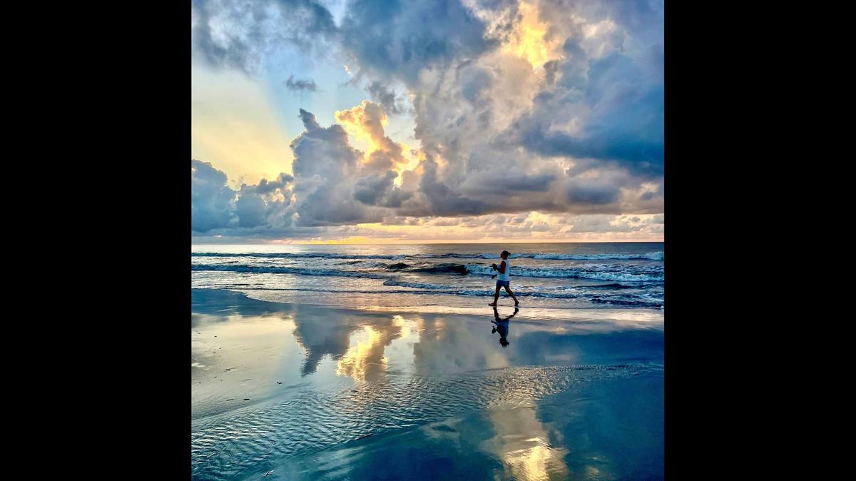 Steve Tate shared this photo of sunrise on Coligny Beach. 