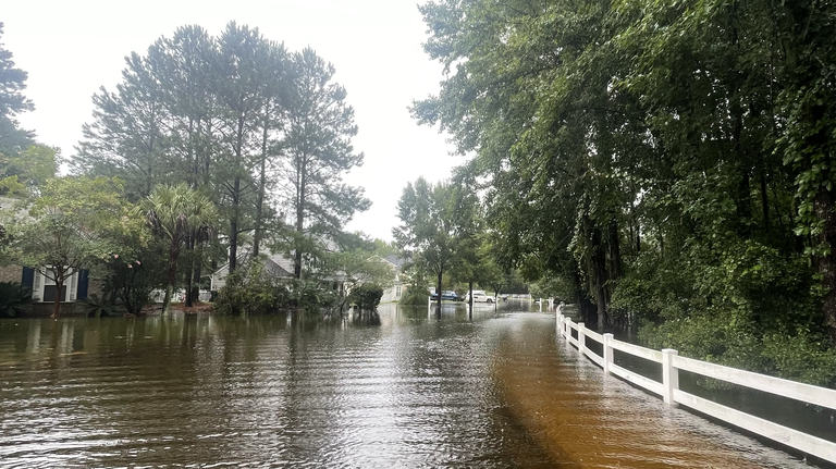 Residents of Hilton Head area see downed trees, washed-out roads and damage from Debby