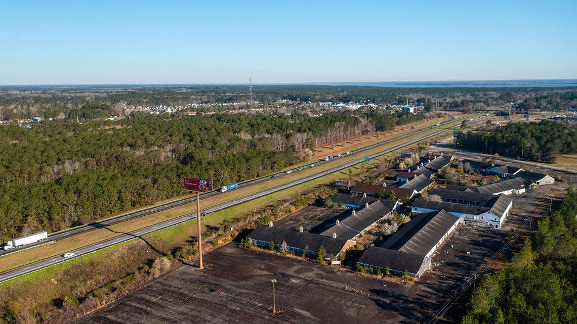 Abandoned mall site that is intended to hold the proposed casino and resort in Santee, SC, located in Orangeburg County.