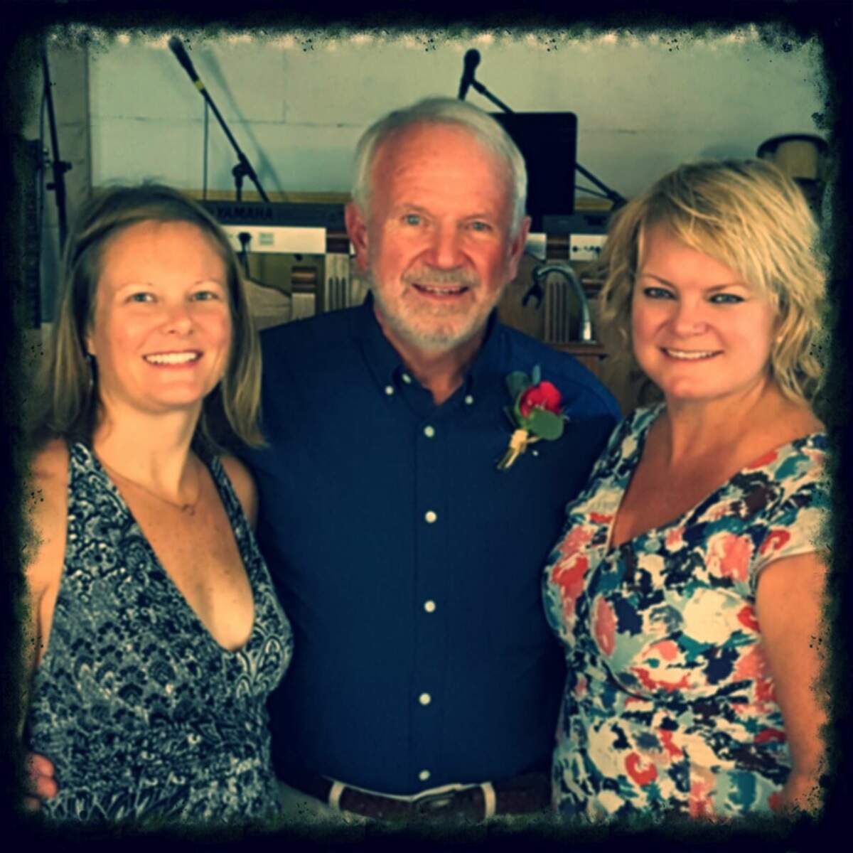 Randy West is pictured here with daughters Leigh Brown West (left) and Shellie West.