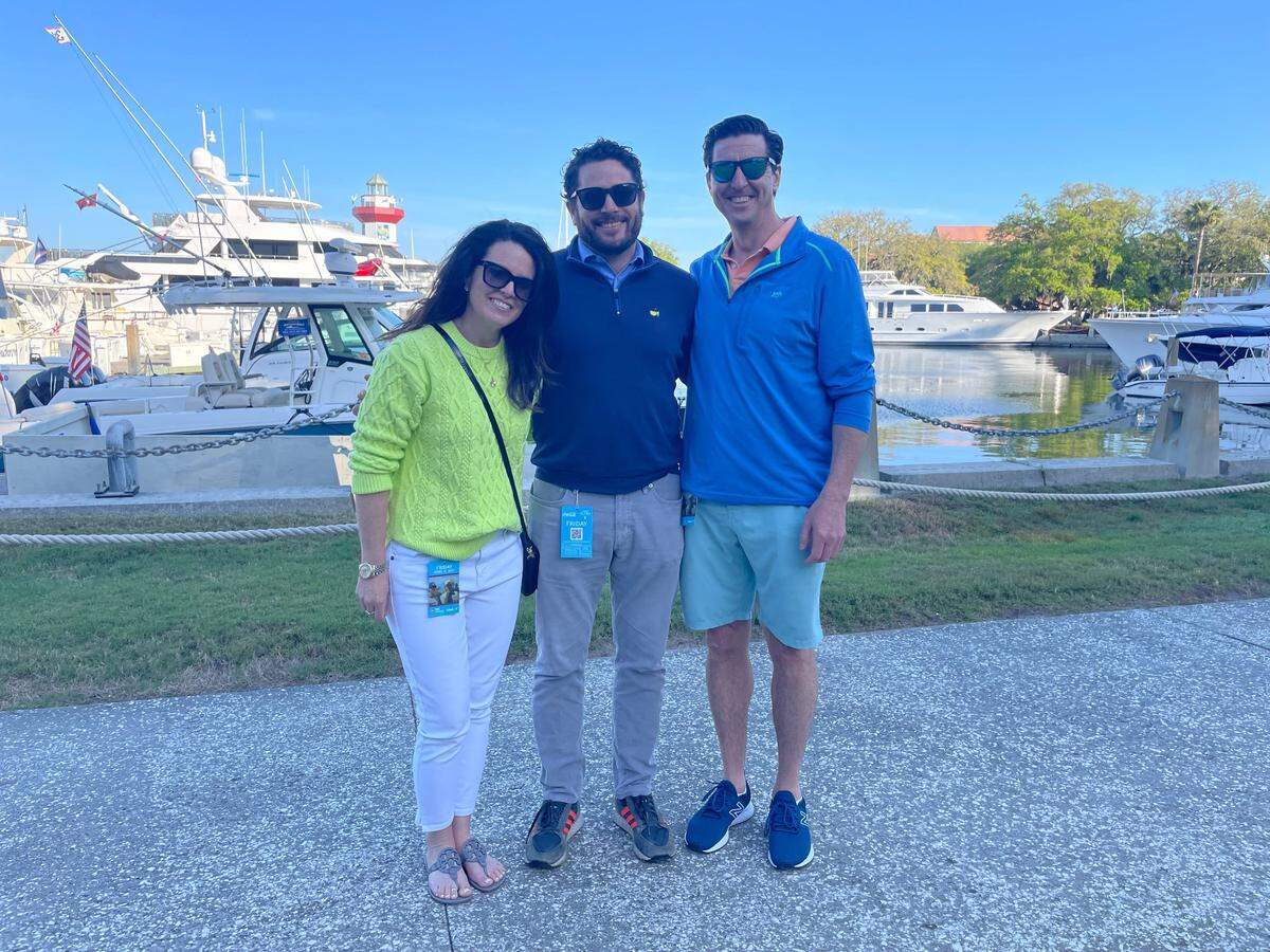 The Steele/ Haddick group sports RBC’s signature colors for this year’s 2022 Heritage tournament.