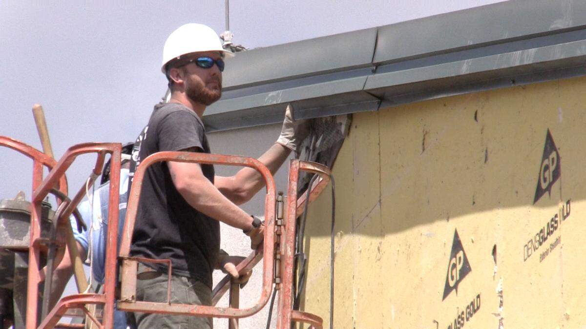 Volunteers with "South Carolina Campers On Mission" have been working on repairs to -- and camping out near -- Okatee Baptist Church, which sustained major water damage.