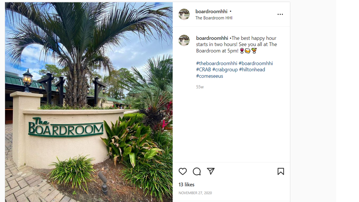 A screenshot of the Boardroom’s Instagram post on Nov. 27, 2020.
