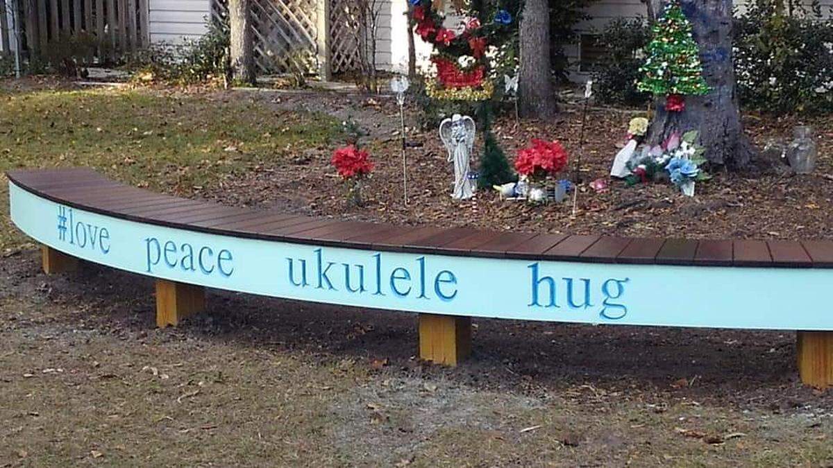 The memorial before it was removed at Yacht Cove community park on Hilton Head Island. A bench was installed in December 2018 by the neighborhood with some of Charli’s favorite words on it. A collection of items formed in the park after the 11-year-old died in June.