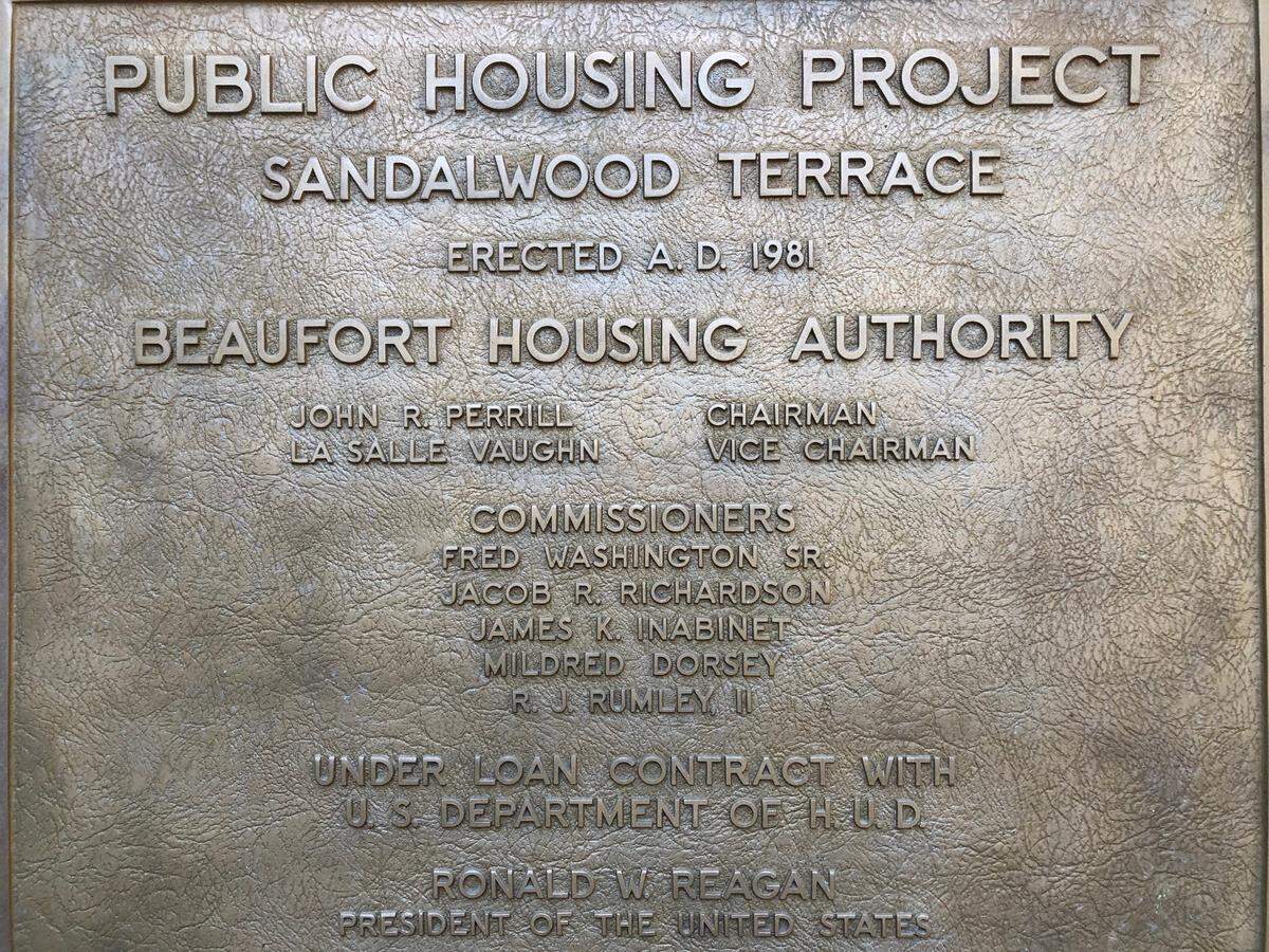 Sandalwood Terrace, on the north end of Hilton Head Island, South Carolina, was erected in 1981.