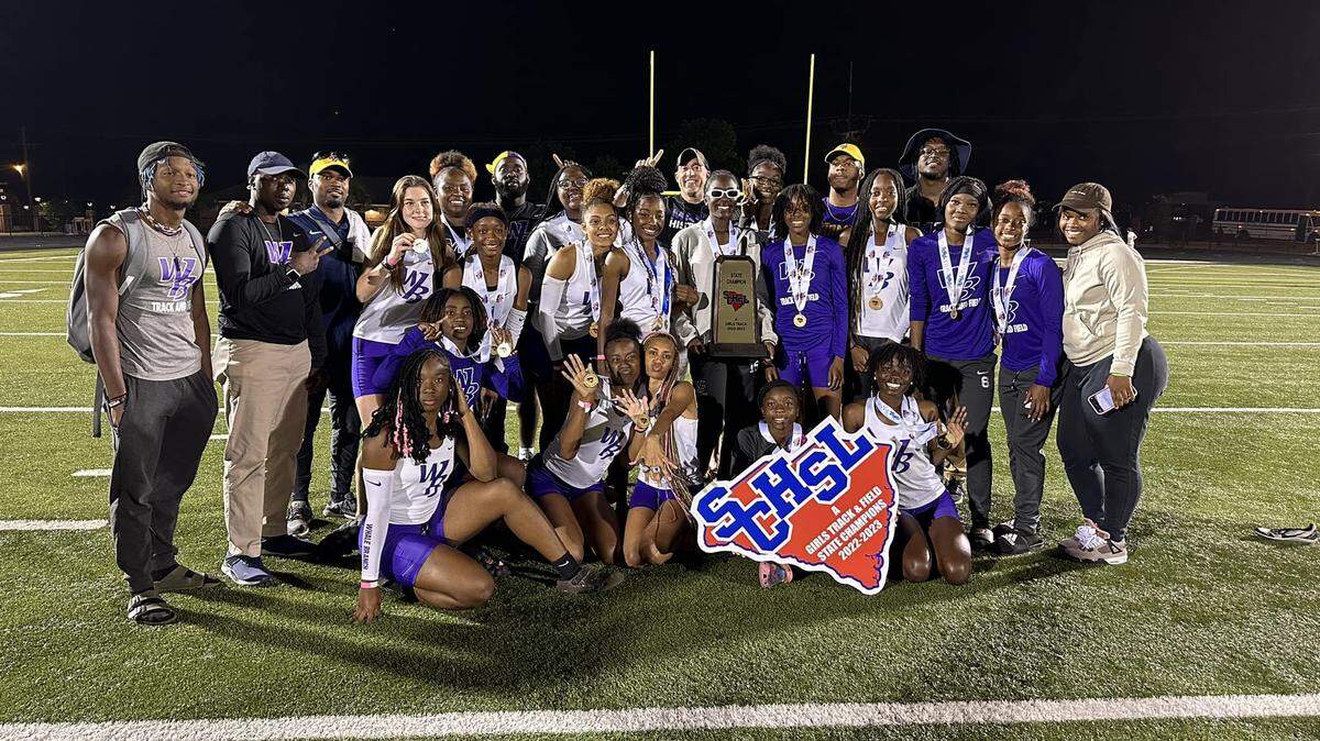 The Whale Branch girls track team won the 2023 Class A track and field championship on May 22, 2023.