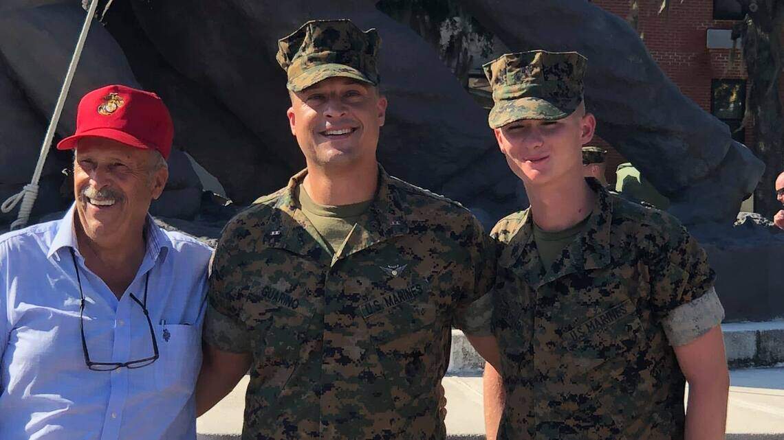 3 generations of Parris Island Marines meet in SC for this ‘extremely rare’ honor