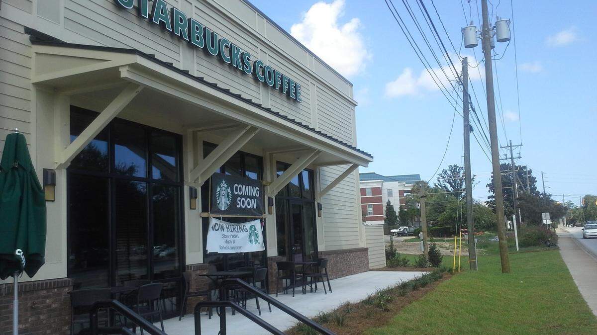 The Starbucks in Beaufort is shown just before it opened in 2015. An armed man entered the coffee shop this week in what police described as an attempted robbery.