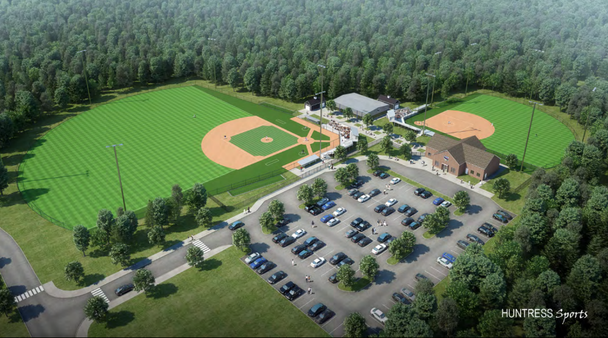 Envisioned in this projection, part of the University of South Carolina Beaufort’s athletic master plan includes a new NCAA baseball field and a new NCAA softball field.
