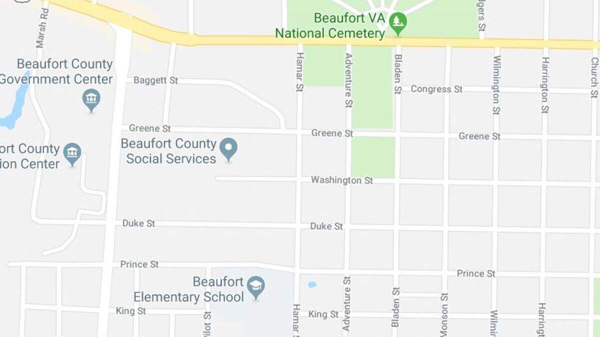 City of Beaufort map