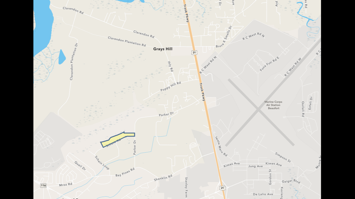 Clarendon Farms is proposing to buy this 32-acre sliver of property located with in the 199-acre Beaufort Commerce Park west of U.S. Highway 21.