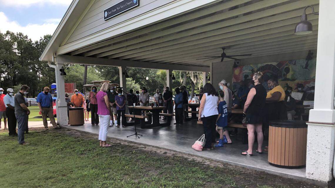 ‘Hope is not lost here’: Bluffton community hosts tribute to George Floyd