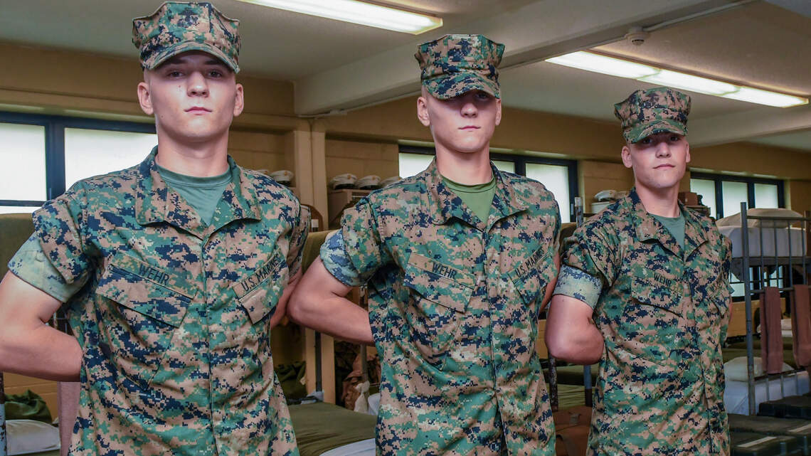 Triplets go through Marine boot camp together at Parris Island. ‘Still my babies,’ Mom says