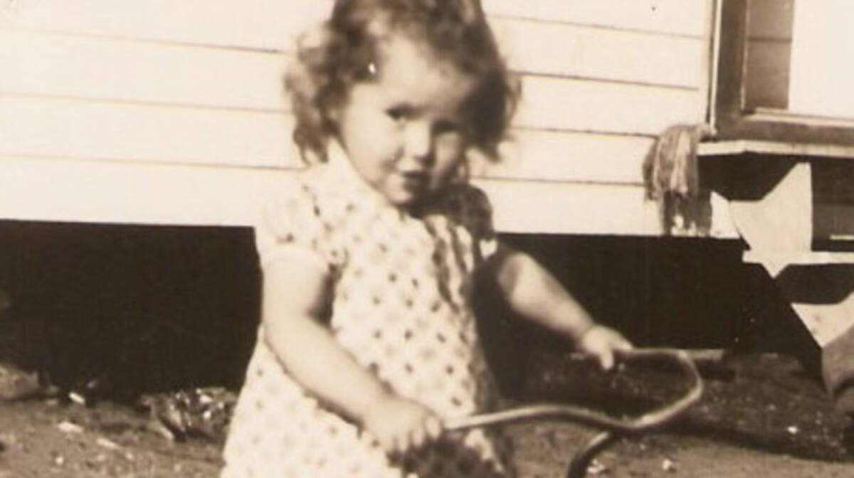 A photo of Jean Tanner riding her trike was included in a birthday card reminding her she “wasn’t as young as she use to be.”