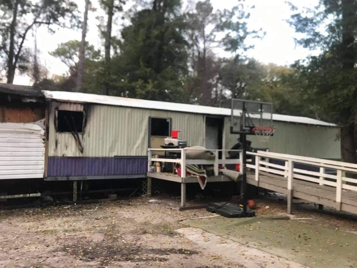 A fire destroyed Savian Kelly and Jerod Robinson’s mobile home on Allen Road on Hilton Head Island March 13, 2021. No one was hurt, but their family lost nearly all of their belongings.